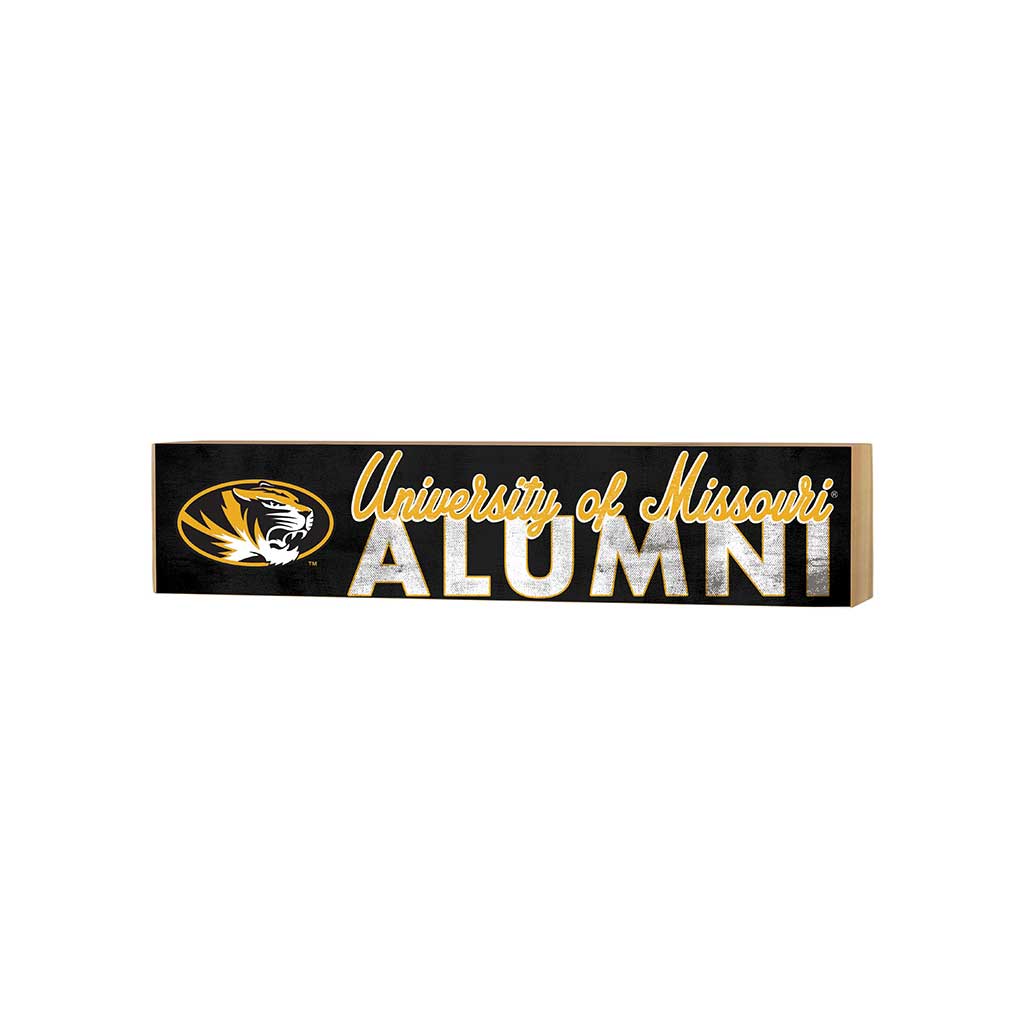 3x13 Block Team Logo Alumni Missouri Tigers