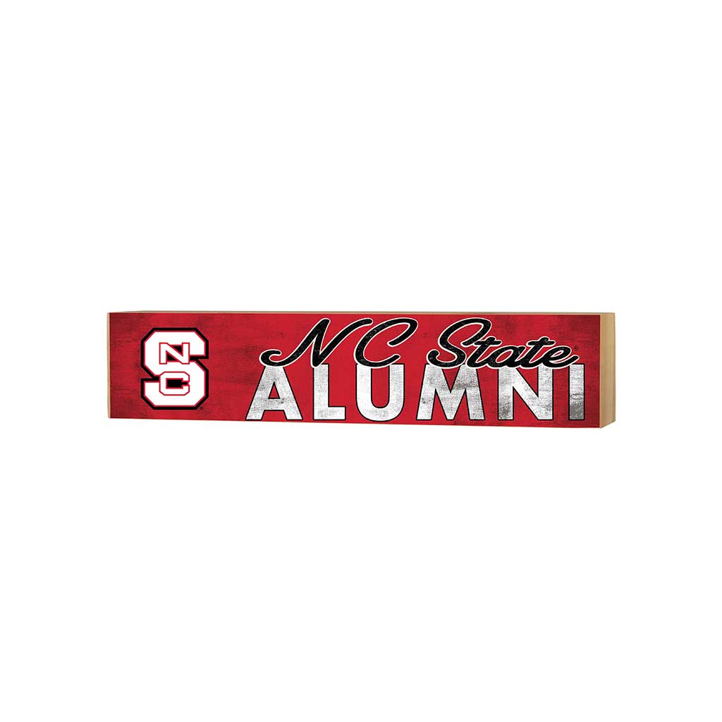 3x13 Block Team Logo Alumni North Carolina State Wolfpack