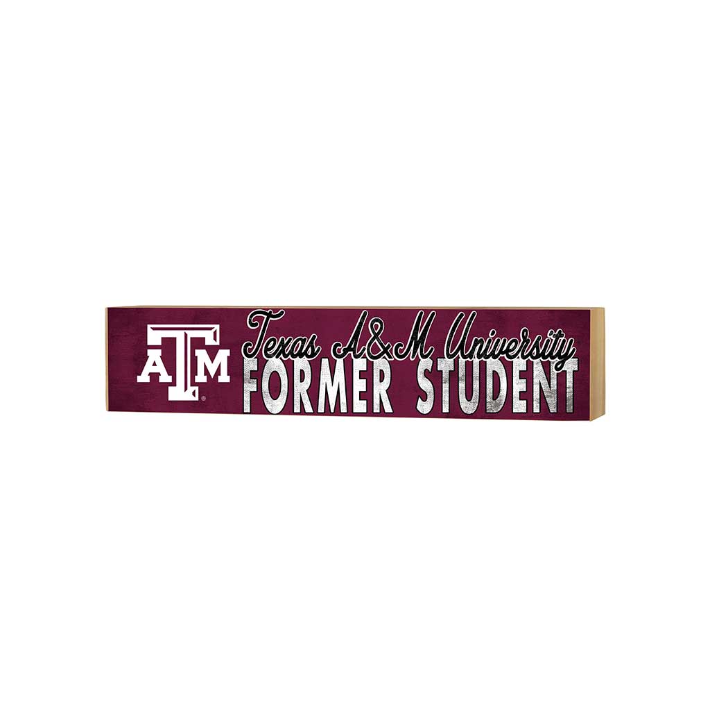 3x13 Block Team Logo Alumni Texas A&M Aggies