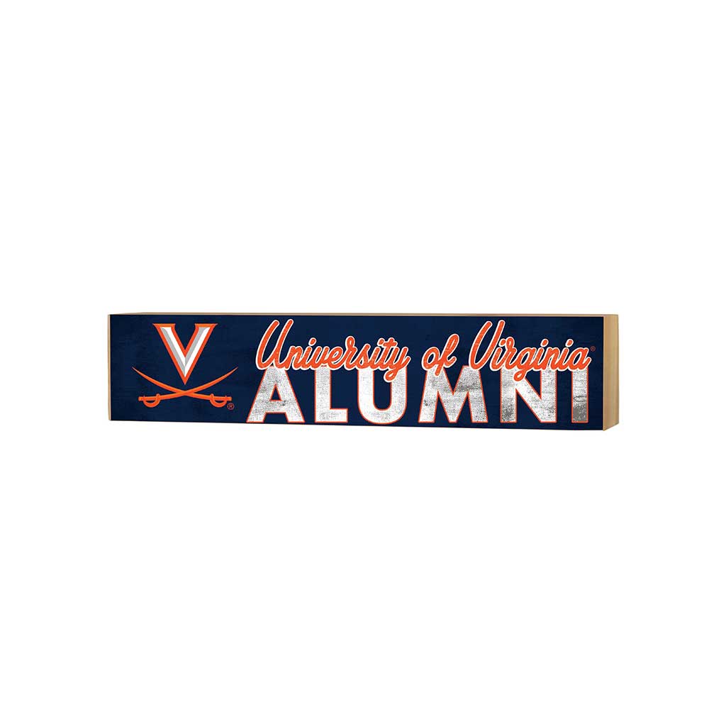 3x13 Block Team Logo Alumni Virginia Cavaliers