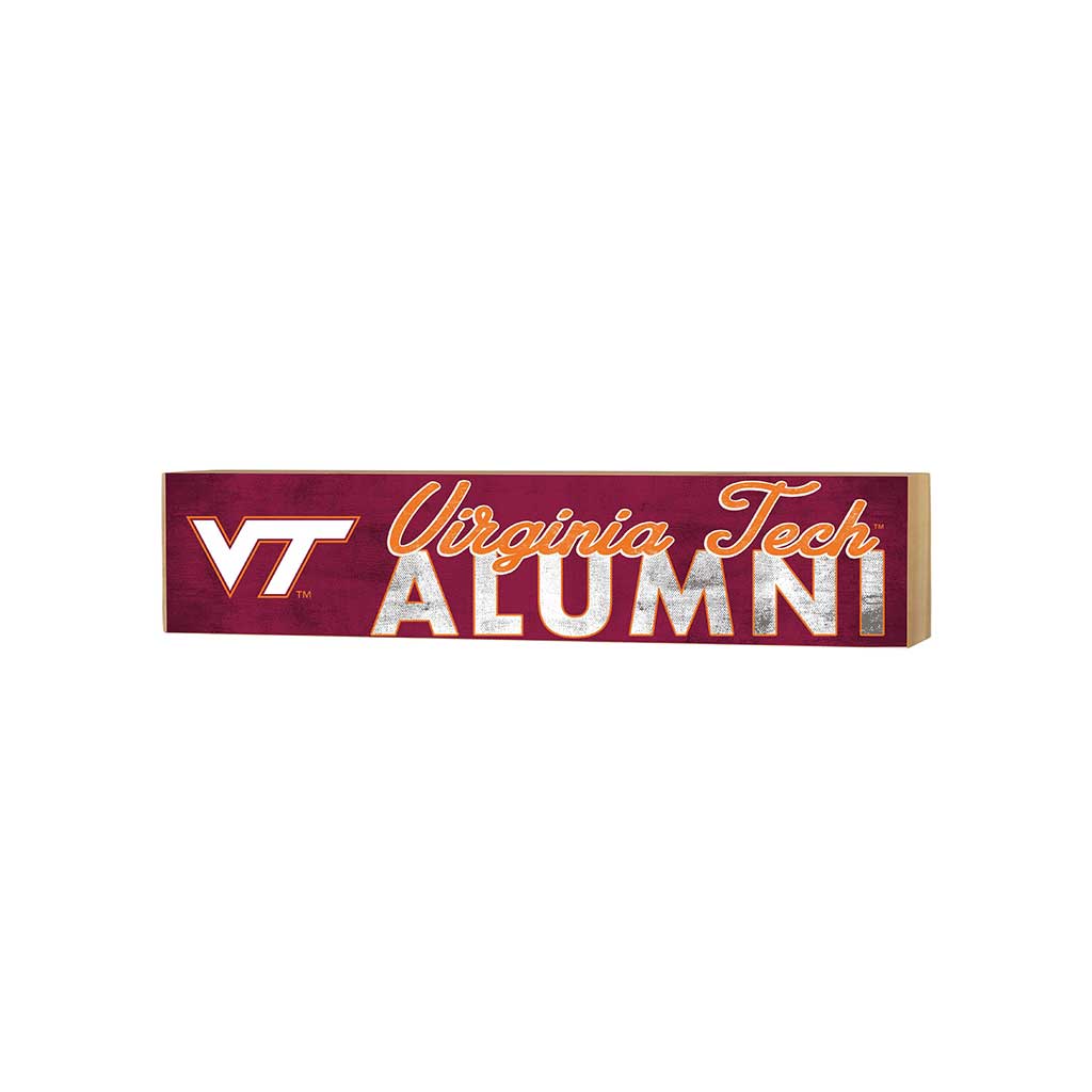 3x13 Block Team Logo Alumni Virginia Tech Hokies