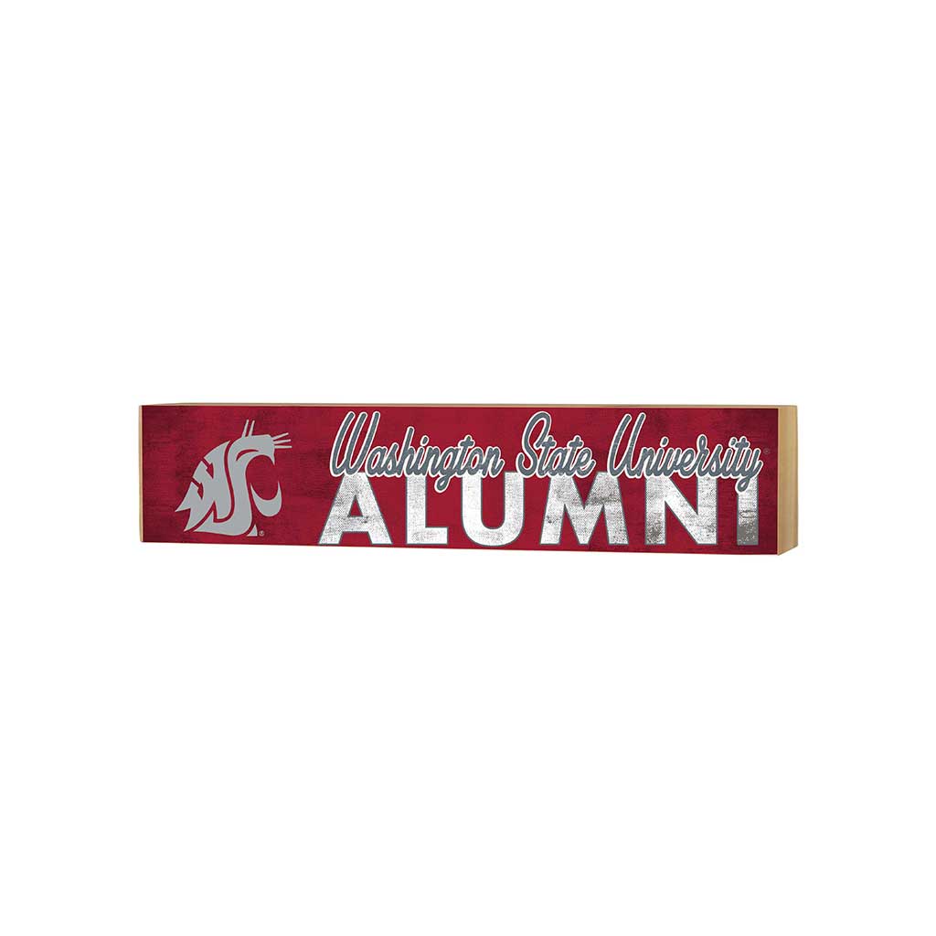 3x13 Block Team Logo Alumni Washington State Cougars