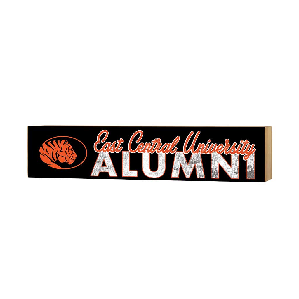 3x13 Block Team Logo Alumni East Central University Tigers