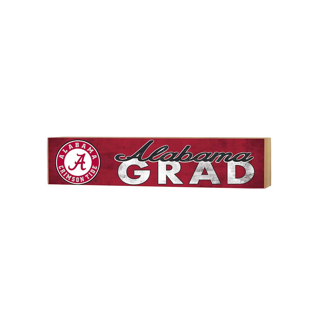 3x13 Block Team Logo Grad Alabama Crimson Tide
