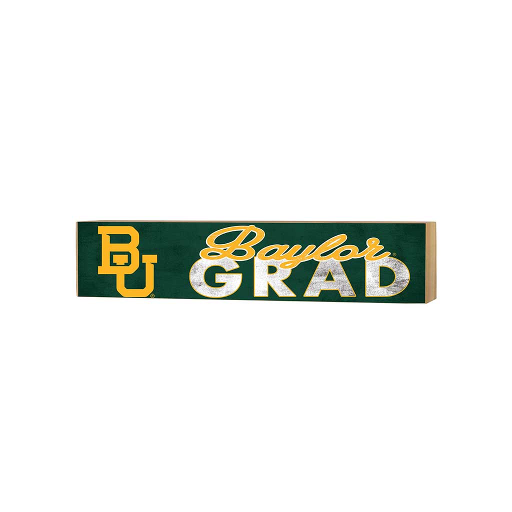 3x13 Block Team Logo Grad Baylor Bears