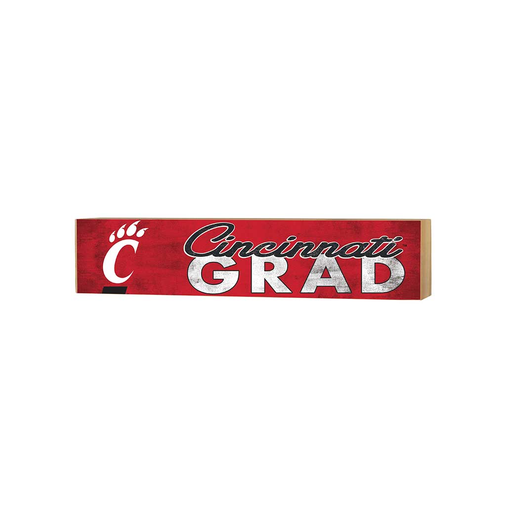 3x13 Block Team Logo Grad Cincinnati Bearcats