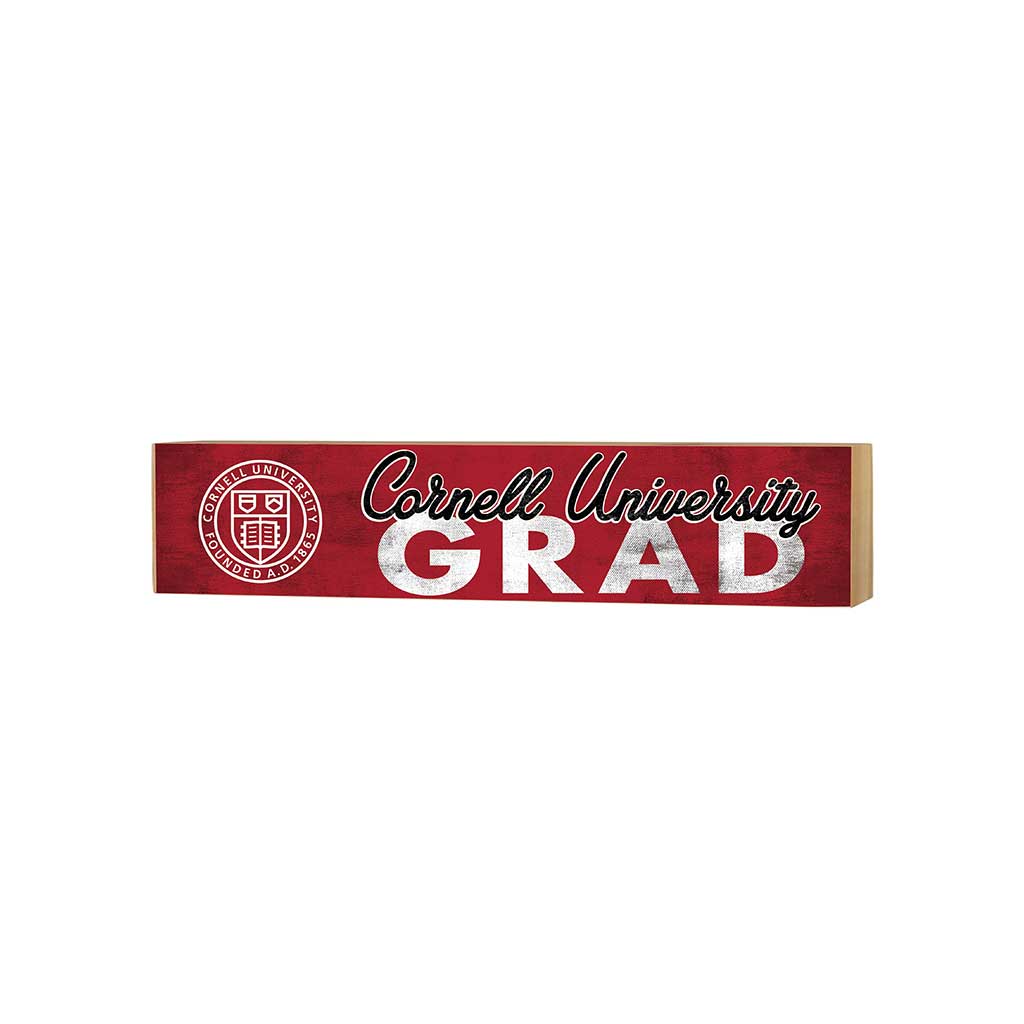 3x13 Block Team Logo Grad Cornell Big Red