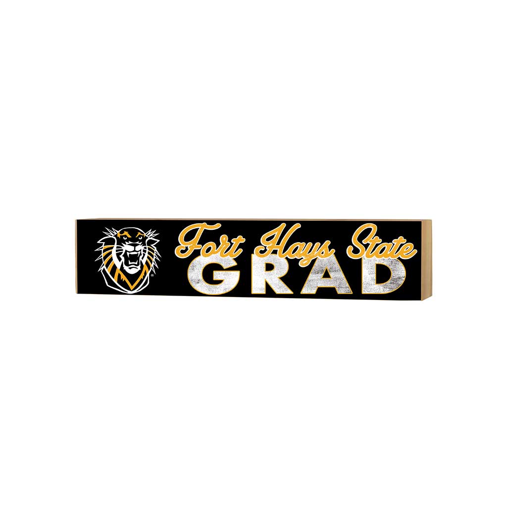 3x13 Block Team Logo Grad Fort Hays State Tigers