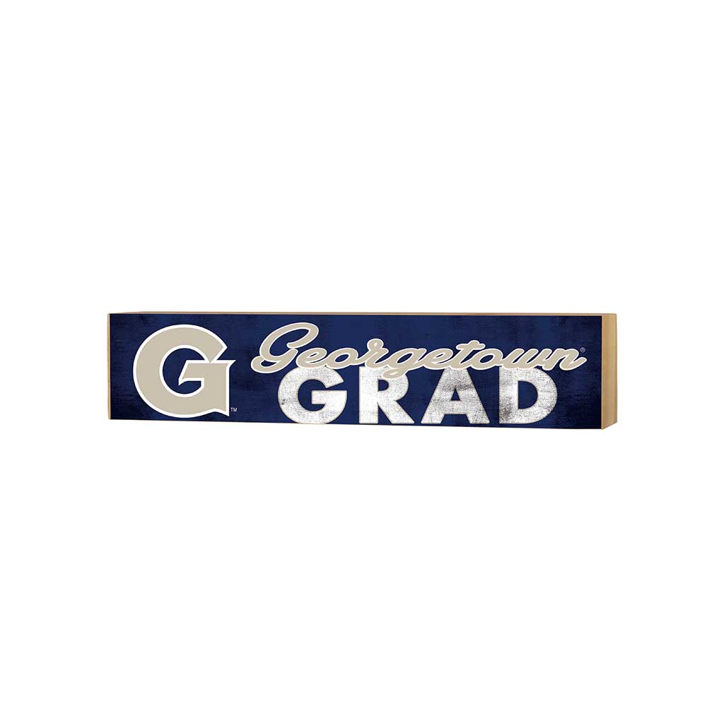 3x13 Block Team Logo Grad Georgetown Hoyas