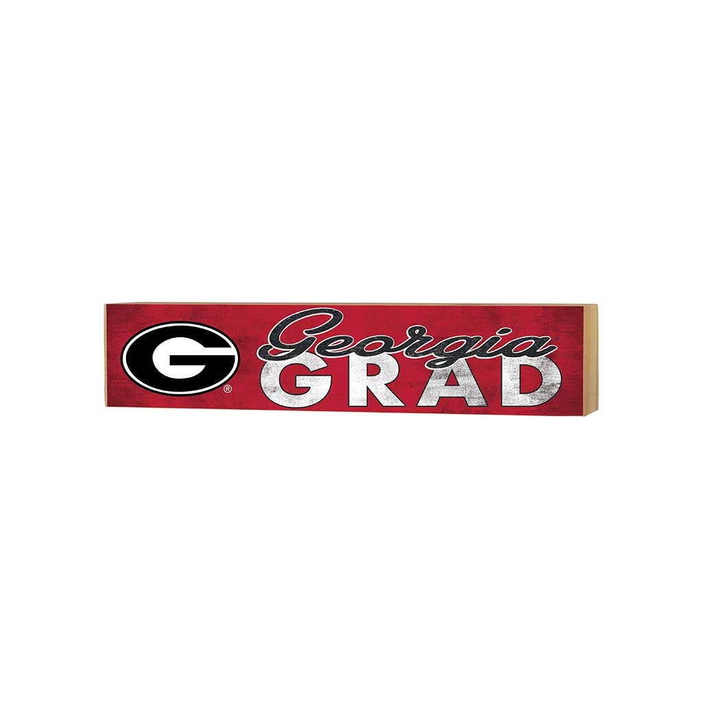 3x13 Block Team Logo Grad Georgia Bulldogs