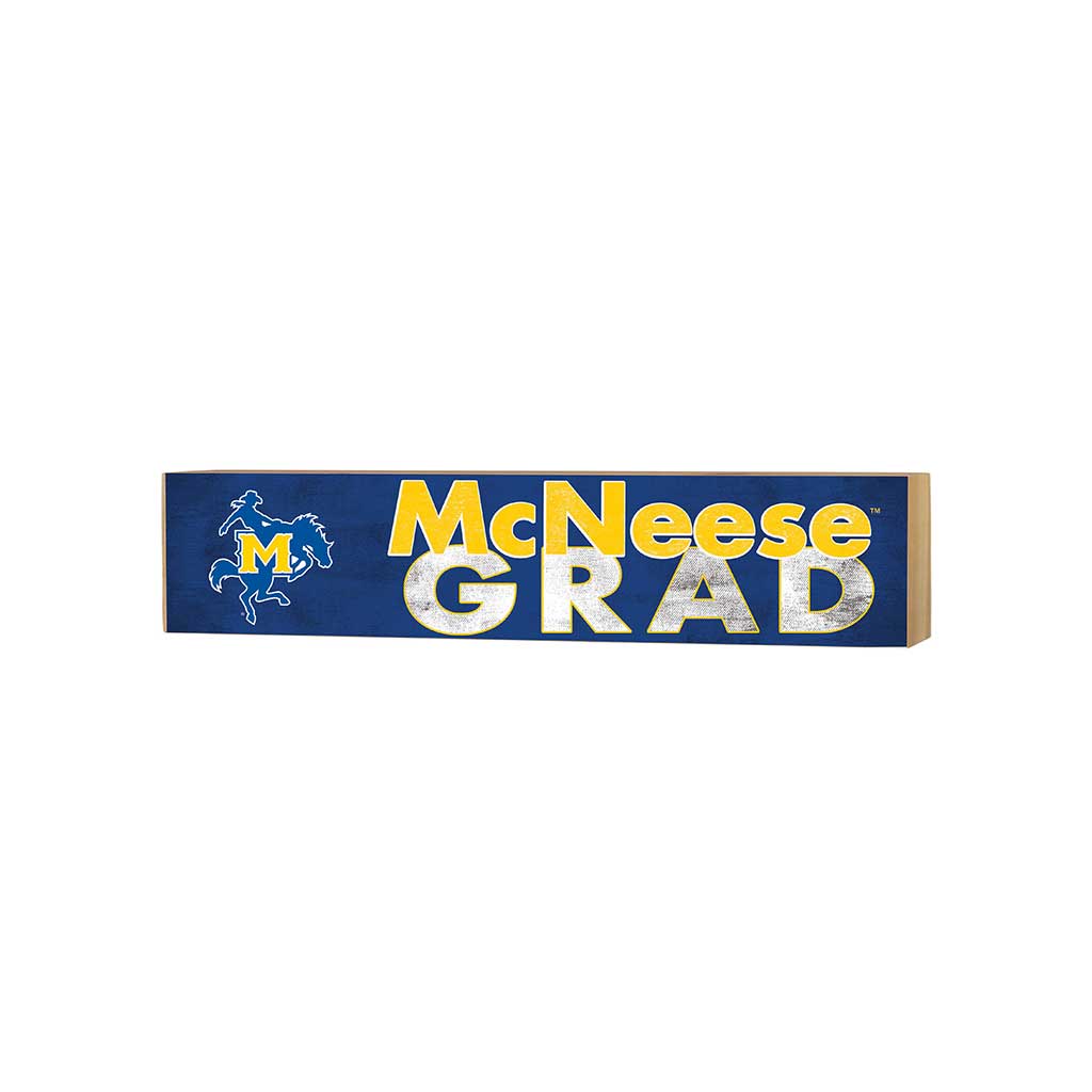 3x13 Block Team Logo Grad McNeese State Cowboys