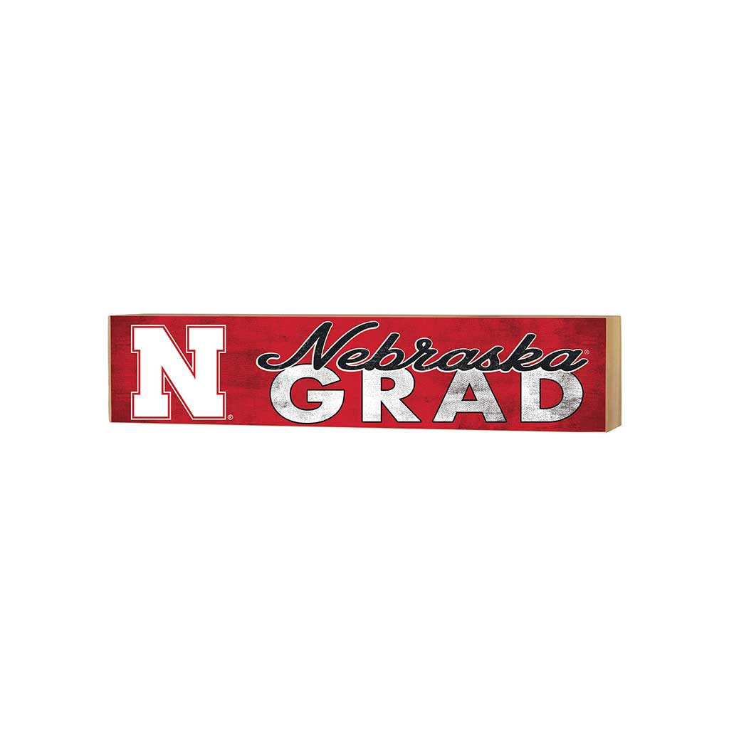 3x13 Block Team Logo Grad Nebraska Cornhuskers