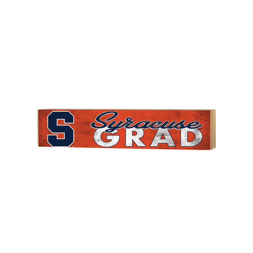 3x13 Block Team Logo Grad Syracuse Orange
