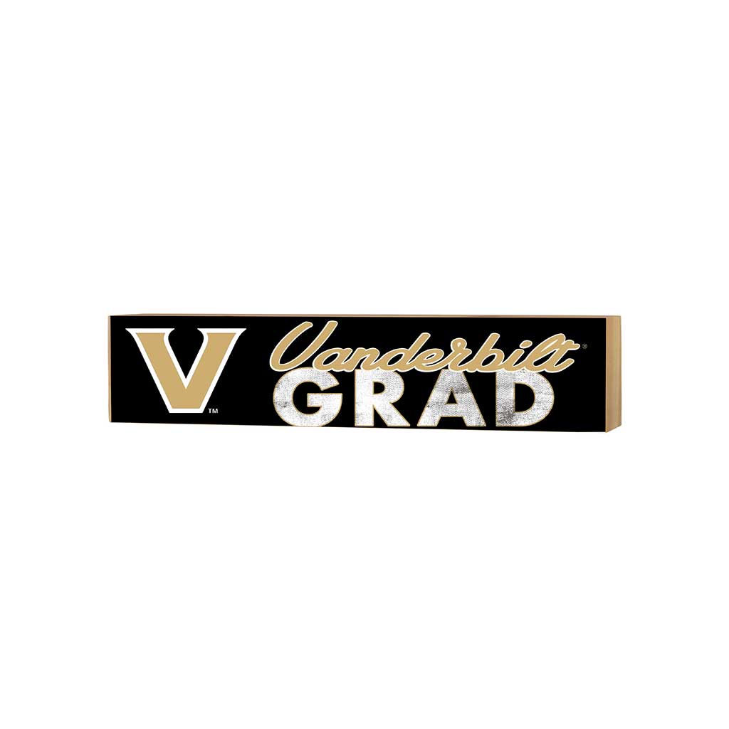 3x13 Block Team Logo Grad Vanderbilt Commodores