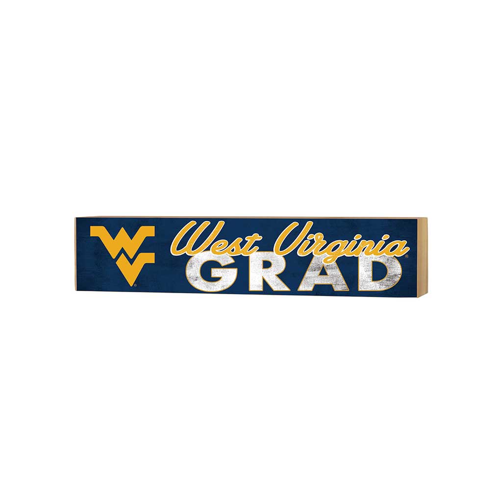 3x13 Block Team Logo Grad West Virginia Mountaineers