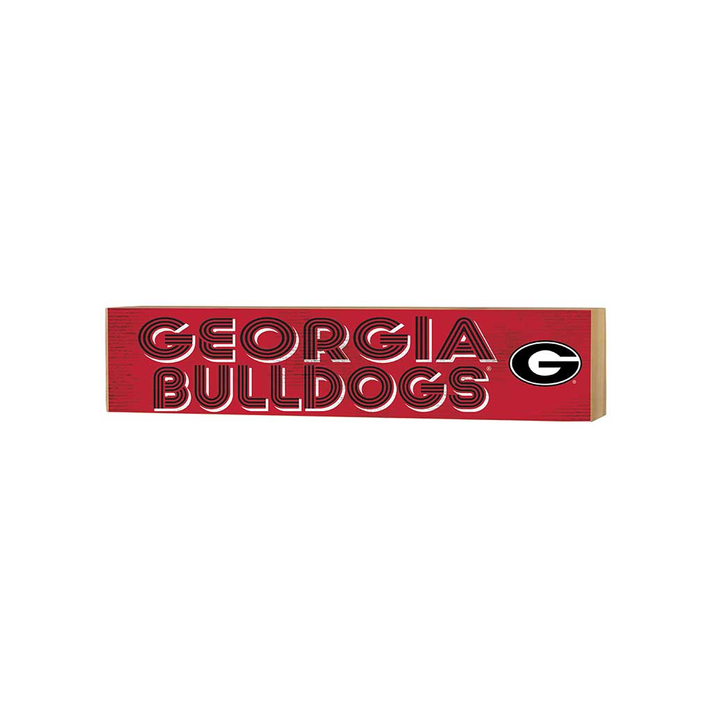 3x13 Block Good Vibes Team Georgia Bulldogs