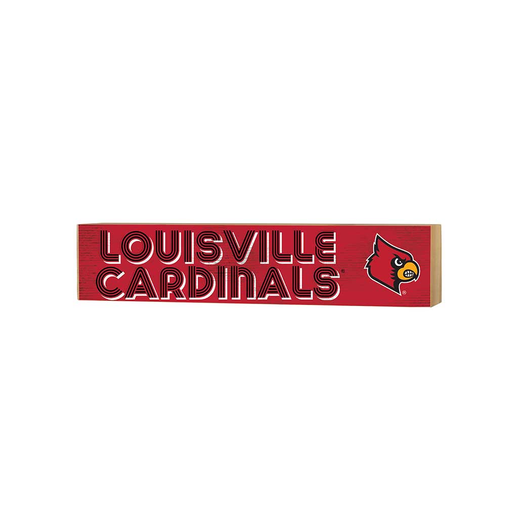 3x13 Block Good Vibes Team Louisville Cardinals