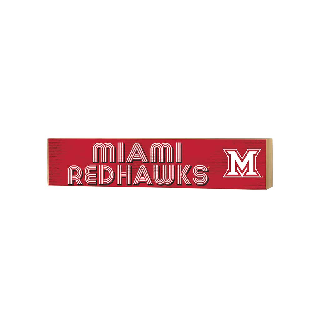 3x13 Block Good Vibes Team Miami of Ohio Redhawks