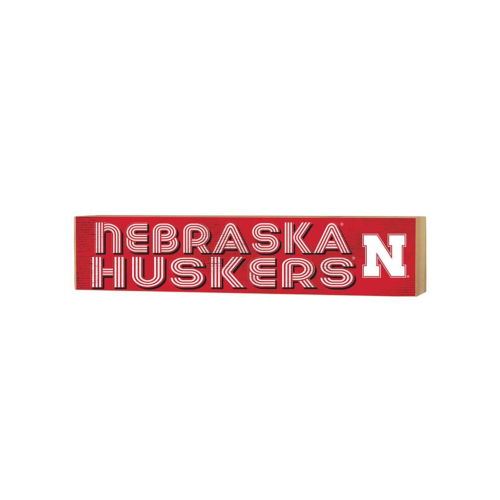 3x13 Block Good Vibes Team Nebraska Cornhuskers