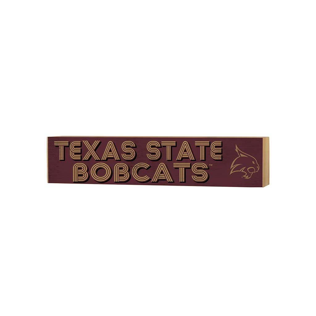 3x13 Block Good Vibes Team Texas State Bobcats
