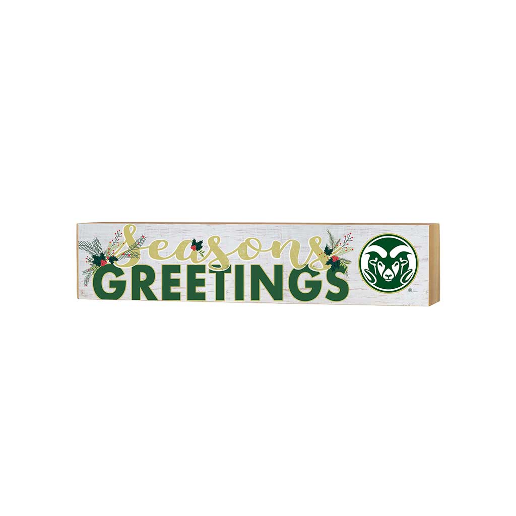3x13 Block Seasons Greetings Colorado State-Ft. Collins Rams