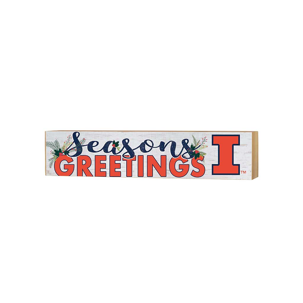 3x13 Block Seasons Greetings Illinois Fighting Illini