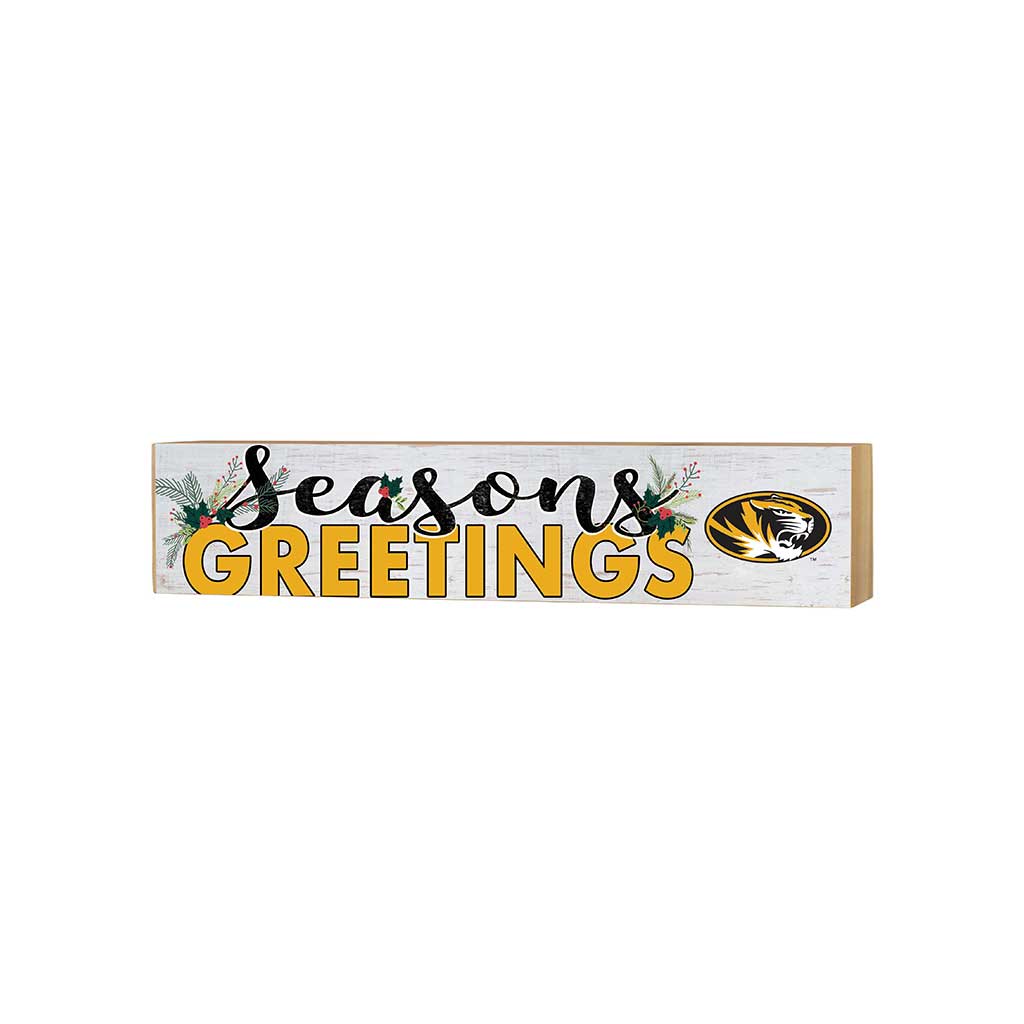 3x13 Block Seasons Greetings Missouri Tigers