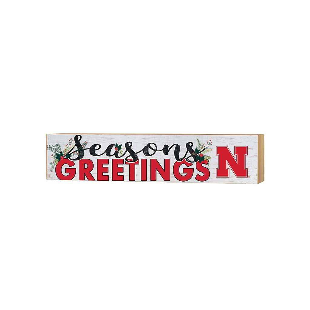 3x13 Block Seasons Greetings Nebraska Cornhuskers