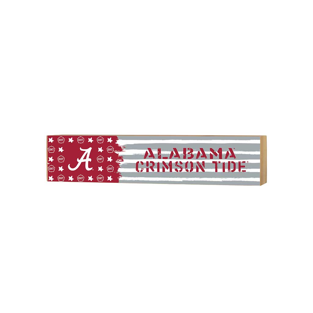 3x13 Block OHT and Team Logo Alabama Crimson Tide