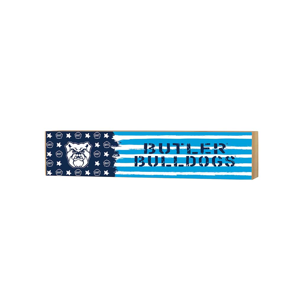3x13 Block OHT and Team Logo Butler Bulldogs