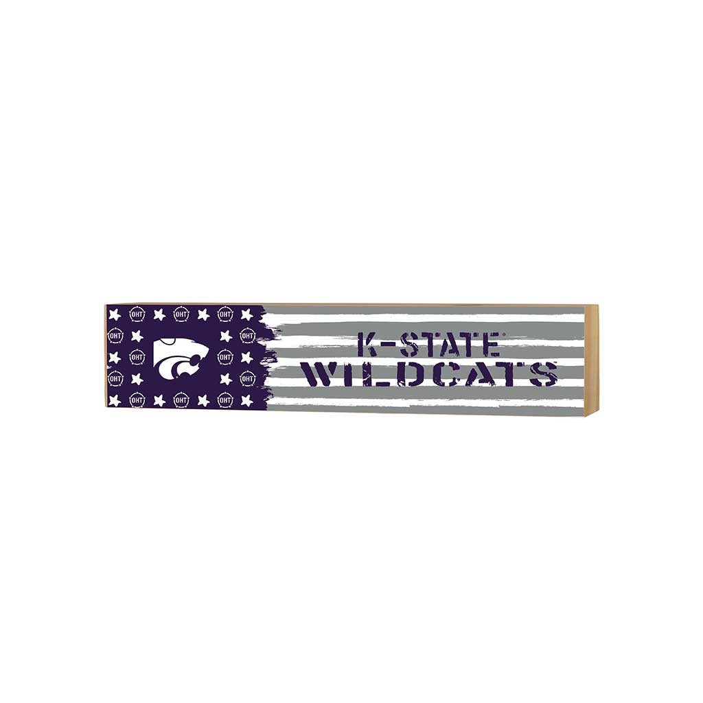 3x13 Block OHT and Team Logo Kansas State Wildcats