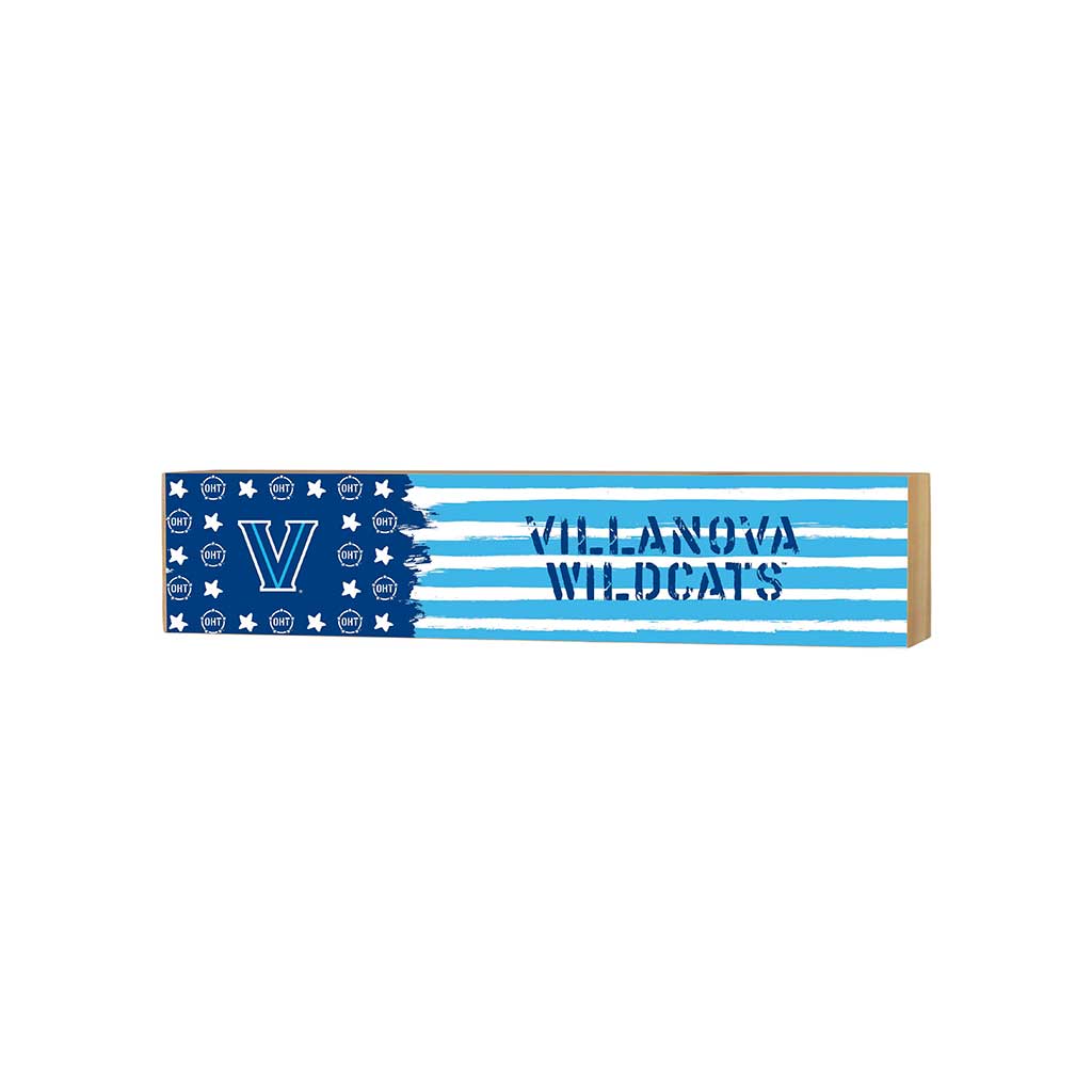 3x13 Block OHT and Team Logo Villanova Wildcats