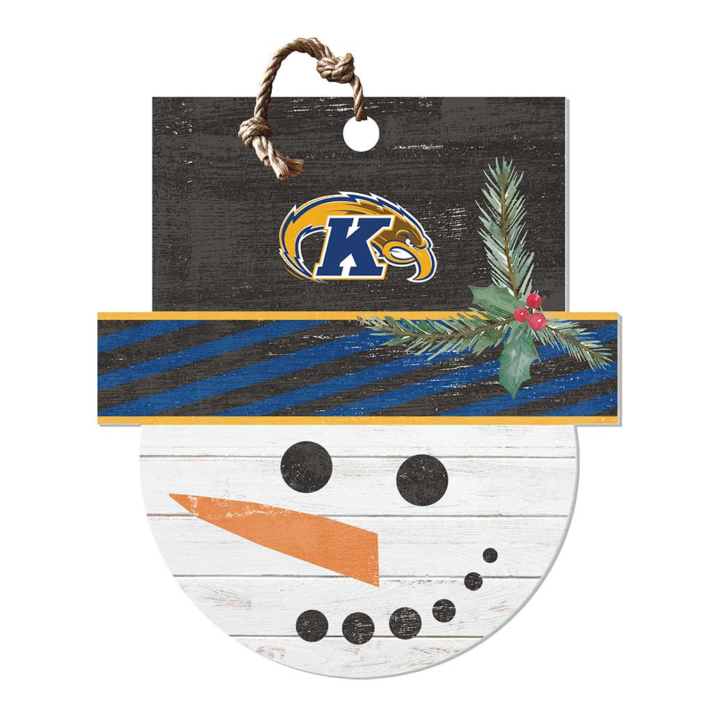 Large Snowman Sign Kent State Golden Flashes