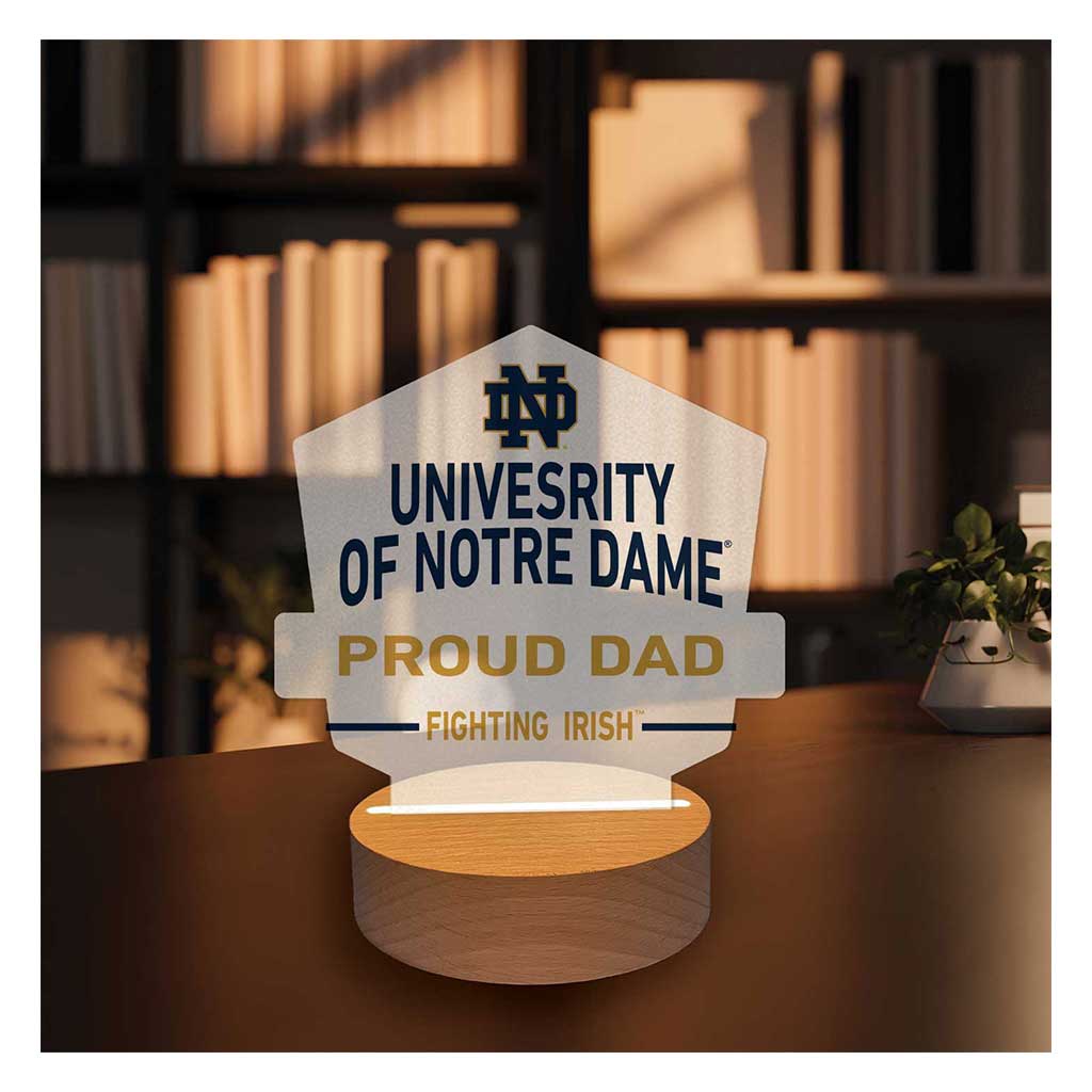 Proud Dad Acrylic Light Up Bundle Notre Dame Fighting Irish