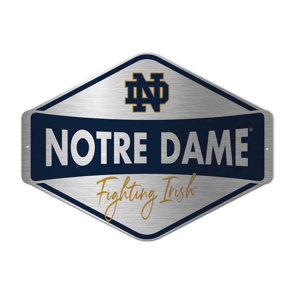 Aluminium Team Diamond Sign Notre Dame Fighting Irish