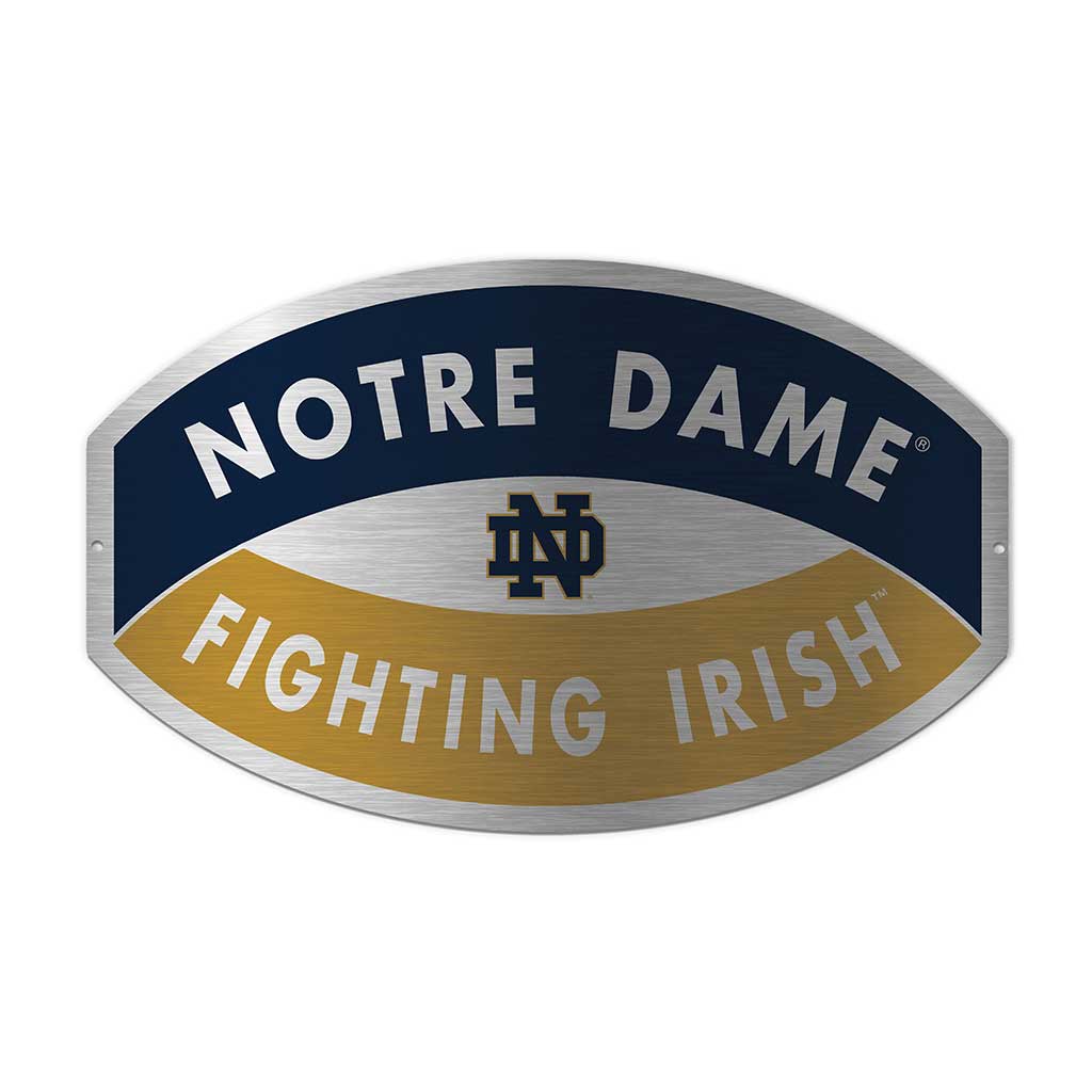Aluminium Team Oval Sign Notre Dame Fighting Irish