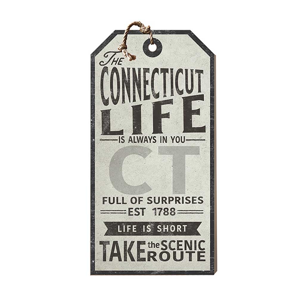 Connecticut Life Large Hanging Tag