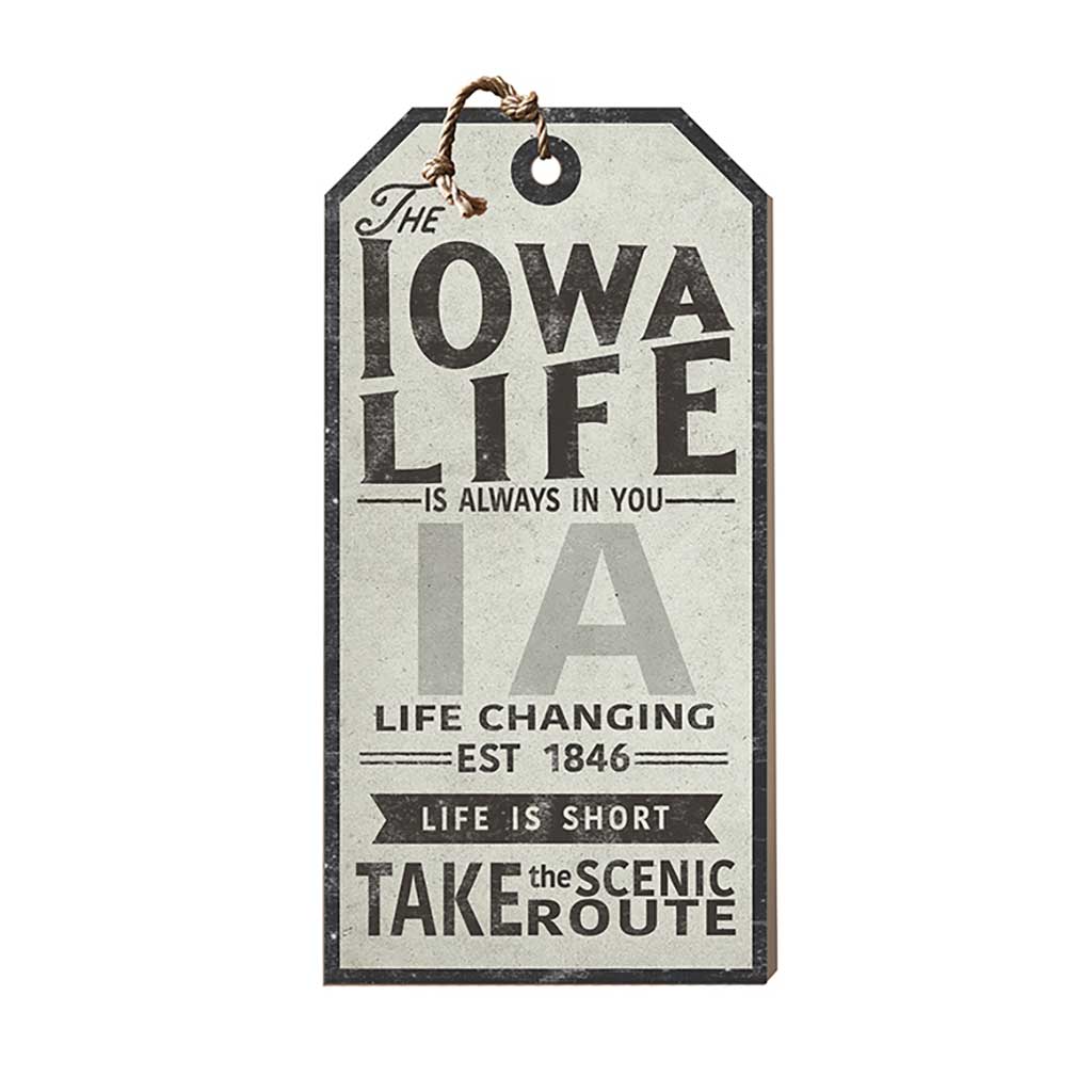 Iowa Life Large Hanging Tag