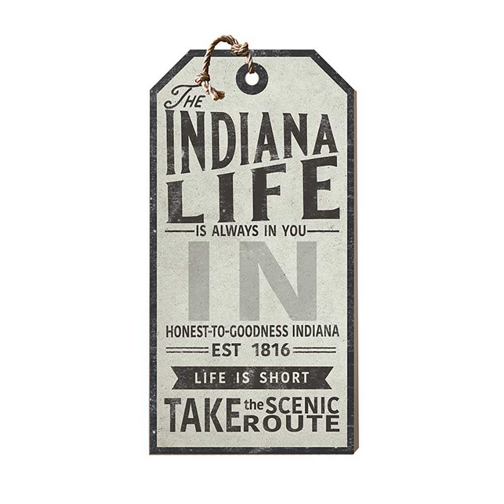 Indiana Life Large Hanging Tag