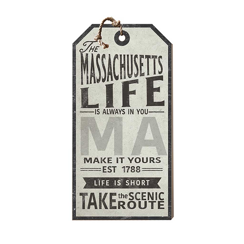 Massachusetts Life Large Hanging Tag