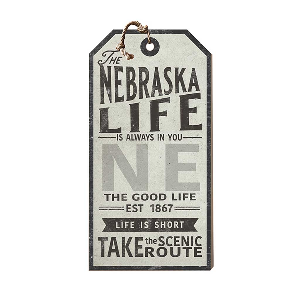 Nebraska Life Large Hanging Tag
