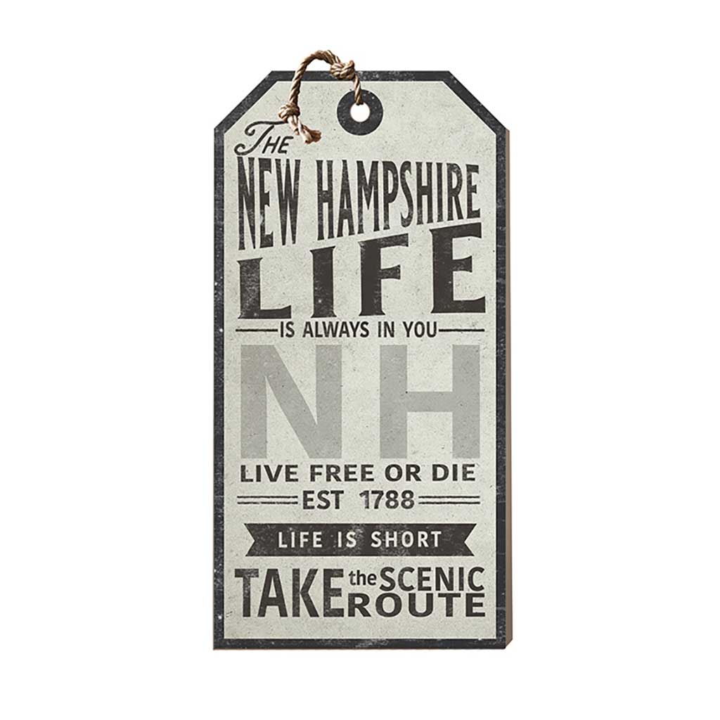 New Hampshire Life Large Hanging Tag