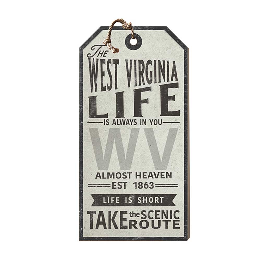 West Virginia Life Large Hanging Tag