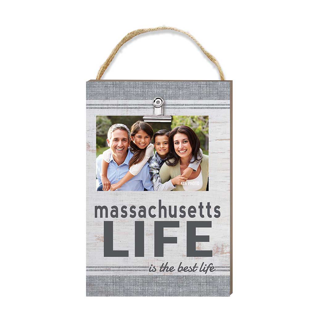 Massachusetts Life Hanging Clip Photo Frame