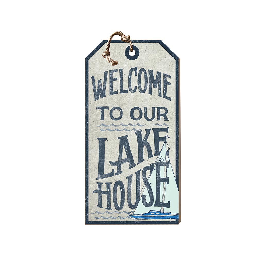Small Hanging Tag Welcome to Lake House