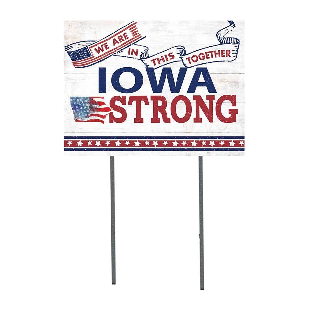 Iowa Strong Lawn Sign