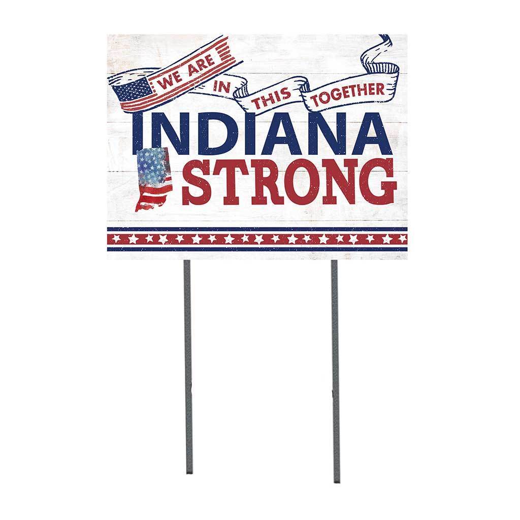 Indiana Strong Lawn Sign