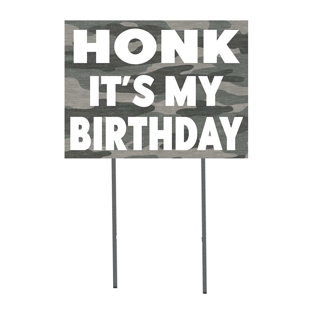 18x24 Honk It's My Birthday Camo Lawn Sign