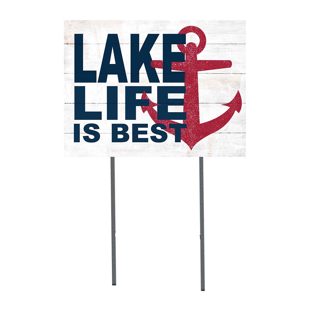 18x24 Lake Life Anchor Lawn Sign