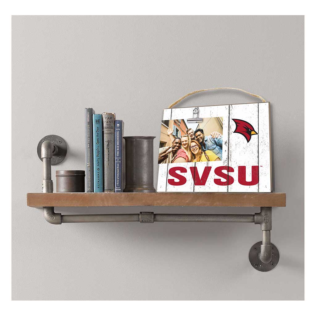 Clip It Weathered Logo Photo Frame Saginaw Valley State University Cardinals